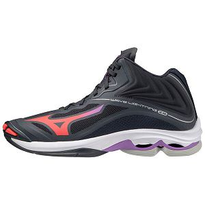 Tenis Para Voleibol Mizuno Wave Lightning Z6 Mid Mujer Negros/Multicolor | Mexico-308162